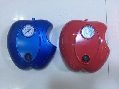 China Apple Shape Car DC12V Car Air Pump Plastic Fast Inflation , Blue / Red Color for sale