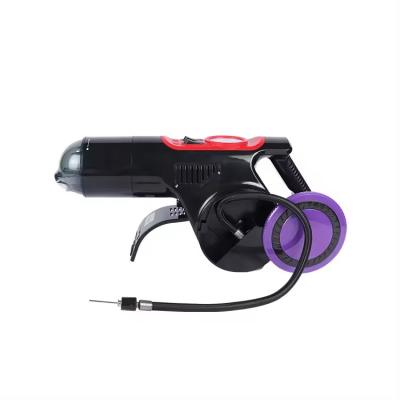 China Rechargeable Portable Handheld Car Vacuum Cleaner 4-In-1 Plastic Car Tire Inflator for sale