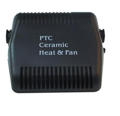 China Black Fan Portable Car Heaters Plastic Material With Cool / Warm Switch for sale