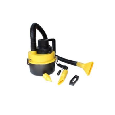 China Yellow Portable ABS DC12v Car Use Vacuum Cleaner With Flexible Wet And Dry for sale