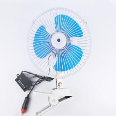 China Blue Electric Car Cooling Fan 12v / 24v Screw Mounting Plastic Material for sale