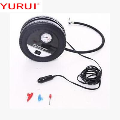 China Plastic Portable DC12v Car Tyre Inflate Air Compressor With Cigarette Lighter Plug for sale