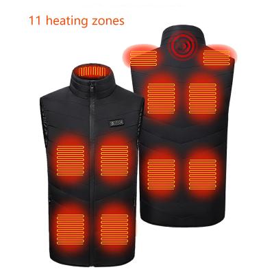 China New Rechargeable O-Neck 11 Heating Zones Clothing Enthusiasts Down Vest Women's Winter Warmth Smart Vest Jacket Enthusiasts for sale