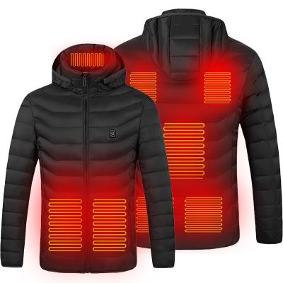 China QUICK DRY Design Updated Design Machine Enthusiast Zipper Battery Washable Hooded Detachable Heater Windproof Heater Down Jacket for sale