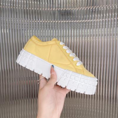 China Original Choussure Femme Designer Shoes Luxury Canvas Leather Platforms With Logo Fashion Trend Shoes Women Chunky Sneakers for sale