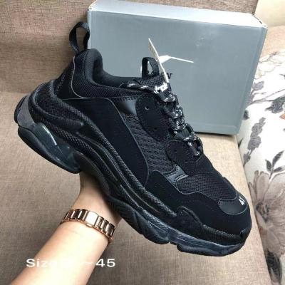 China Chunky Retro Dad Shoes Mens Balanciaga Good Quality Sneakers Womens Thick Bottom Triple S CUSHIONING for sale