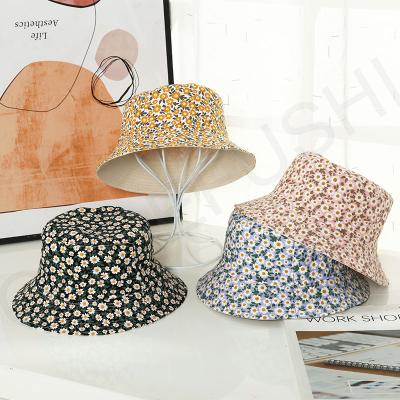 China 2021 Image Designer Bucket Hats Fisherman Hat 3D Bucket Floral Printing Bucket Hats For Women for sale