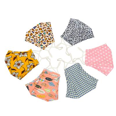 China Custom Reusable Summer Fashion Cotton Face Cover 3 Floor Outdoor Face Bandanas Cloth Face Cover for sale