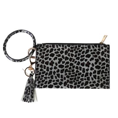 China Wholesale New Fashion Women Wallet Color Leopard Coin Purse Wrist Wallet Anti-theft Pocket for sale