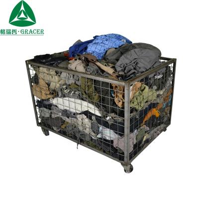 China Anti-pilling wholesale used clothing 6 pocket military used men's cargo pants second-hand clothes in china for sale