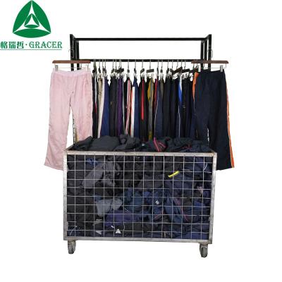 China Quick Dry High End Second Hand Used Clothing In Ball Jogger Pants Nylon for sale