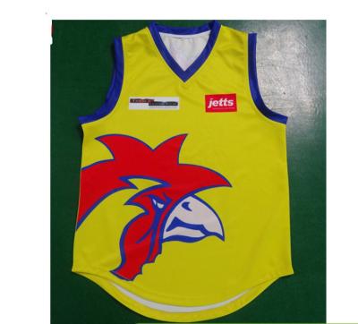 Cina Sport che prepara la stampa di sublimazione 3D del ricamo dei Jersey del AFL dei bambini dei saltatori del club di AFL in vendita