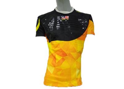 China Malaysia Tackle Mens Rugby Jersey Moisture Wicking Anti - Bacterial No Fading On Color for sale