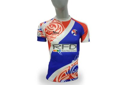 China Tackle Brand Rugby Union Jerseys Short Sleeve Adult Sizes Custom Pattern / Logo for sale