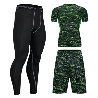 China Custom Logo Sports Compression Tights Full Sublimation Anti Bacterial Fabric for sale