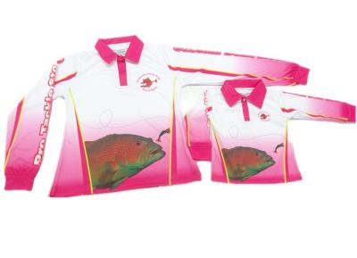 China customized full sublimation any color 100% polyester fishing jersey for sale