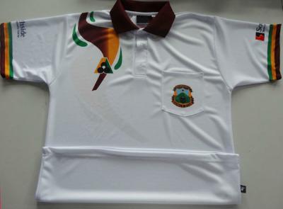 China Digital Printing Cricket Tee Shirts , Cricket Team Clothing Anti - Wrinkle for sale