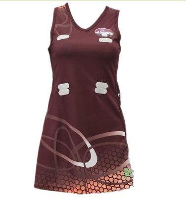 China Custom Logo Sublimated Netball Uniforms Moisture Wicking Various Size For Girls for sale