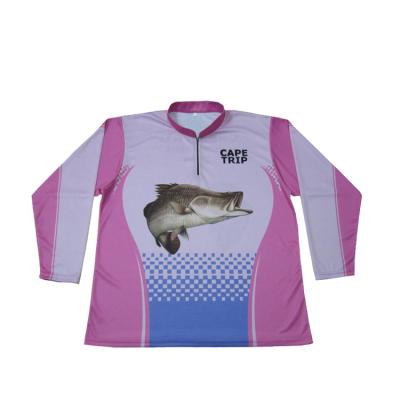 China Quick Dry Long Sleeve Dri Fit Fishing Shirts , Sport Fishing T Shirts Anti - Pilling for sale