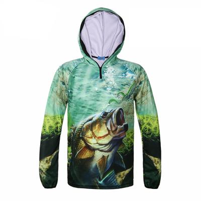 China 4XS-5XL Mens Fishing Shirts Long Sleeve 100% Polyester Full Sublimation Soft for sale