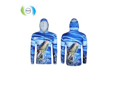 China Custom Breathable Polyester Spandex Outdoor Fishing Wear Anti - UV Full Subliamtion for sale