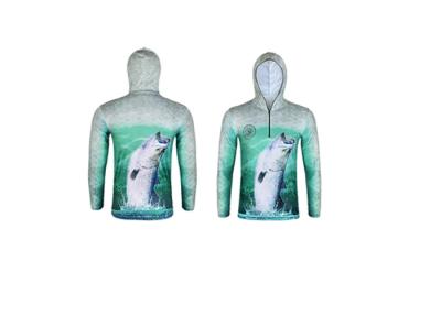 China Dry - fit Polyester Sublimated Fishing Jerseys / Mens Fishing Shirts Long Sleeve for sale