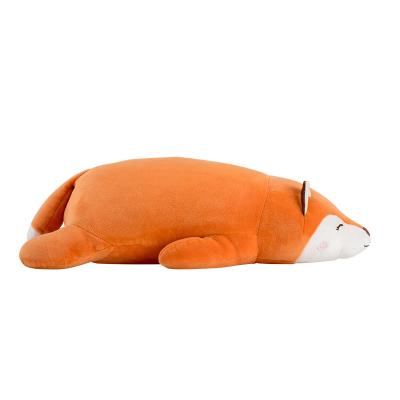 China Creative lovely animal fox plush durable hot-wholesale lying toy for kids for sale