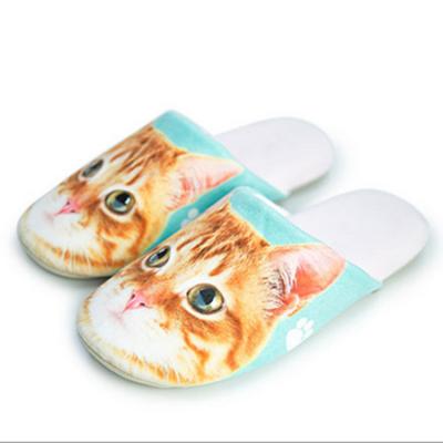 China Women Waterproof Cute Flat Anime Slippers Outsoles TPR Plush Slippers Home Office Hotel Cosplay Shoes for sale