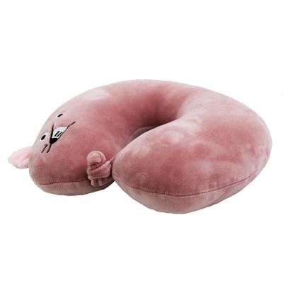 China Good Quality Style Portable Animal Pattern Memory Cartoon Travel U Shape Comfortable Neck Pillow for sale