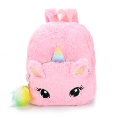 China Decoration Fashion Plush Children Backpack Plush Toys Cute Pink Unicorn Backpack Plush Toy for sale