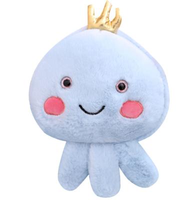 China Eco-friendly Funny Octopus Animal Plush Toys Wallet Shoulder Bags Soft Dolls Pinch Phone Bags for sale