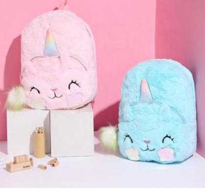 China Decoration Factory Supply Cute Plush Animal Backpack, New Design Kids Unicorn Plush Backpack for sale