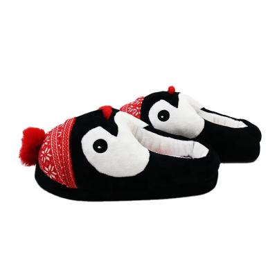 China Fashion Trend Winter Animal Slippers Women Comfortable Warm Flat Flip Flop Penguin Slippers For Women Christmas Lovely for sale