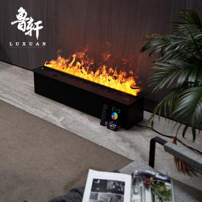 China European cold-rolled steel material 3D fogging fireplace water shortage power off the fire smart place electric steam fireplace for sale