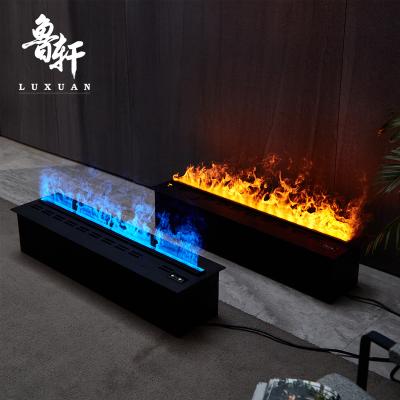 China Supply 3d European fireplace maker air box silent electric fireplace adjust flame height misting fireplace with remote control for sale