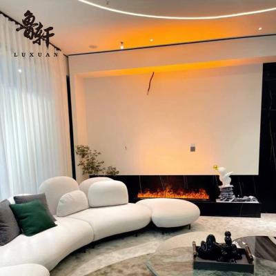 China European Automatic 3D Fogging Fireplace 220V Voltage Single Color Electric Fogging Flame Breathing Light Fogging Fireplace for sale