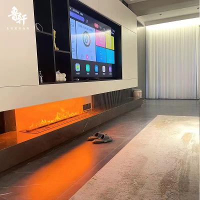 China European Cold Rolled Fireplace Smart Flaming Fireplaces Sprayed Steel Material Led Flame Electric 3d Fireplace for sale