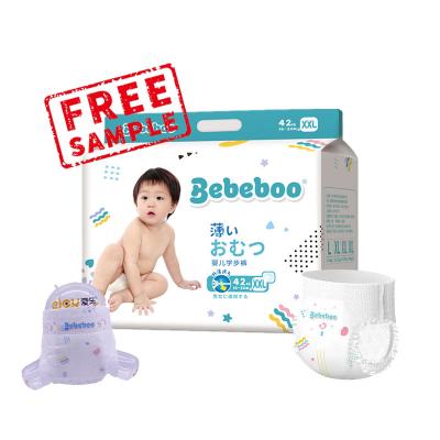 China Printed Bebeboo Pampered OEM Wholesale Baby Diaper Low Price Grade Diapers Pants Disposable Baby Diaper for sale