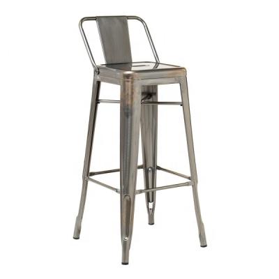 China Modern Industrial Style Iron Furniture Metal Bar Umpire Chair Stool With Highs Vintage Design Metal Leg Bar Chair Stools for sale