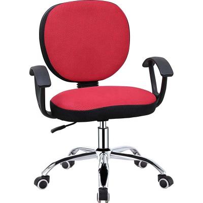 China (Size)Adjustable Cheap Office Furniture Fabric Around Small Swivel Office Chair Arm Back Upholstered Office Desk Chair for sale