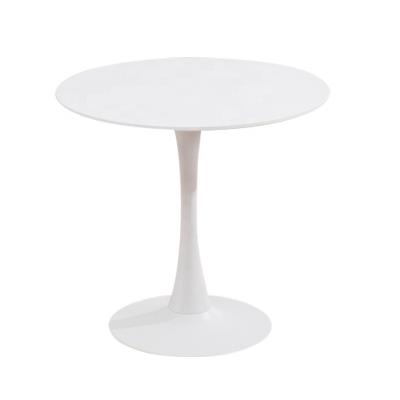 China Beautiful Round White Black MDF Table Tulip Dining Tables Sets Coffee for Living Room Restaurant Tulip Table for sale