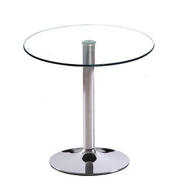 China Contemporary Glass Top Round Coffee Table Tulip Shape Coffee Tables Beautiful Wholesale Indoor Living Room Furniture for sale