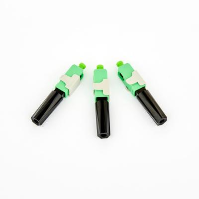 China FTTH FTTB FTTC Fiber Optic Connector SC APC UPC Assembly Quick Fast Connector For FTTH Drop Cable Field Termination for sale