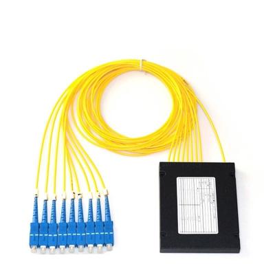 China FTTH FTTB FTTC Splitter FBT 1x8 Coupler 1310nm 1490nm 1550nm Single Triple Optic Fiber Window With FC SC Connector for sale