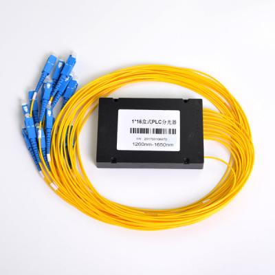 China FTTH FTTB FTTC Splitter FBT 1x16 Coupler 1310nm 1550nm Single Triple Optic Fiber Window Triple Window With FC SC Connector for sale