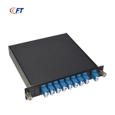 China FTTH FTTB FTTC OEM 1267-1374 12CH Routes Mux Dmux MWDM LGX Box 1310nm 1490nm 1550nm for sale