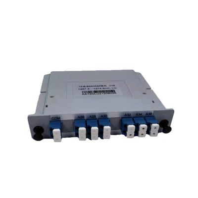 China FTTH FTTB FTTC OEM 1267-1374 12 Mux Dmux MWDM Box/Module/1U Aluminum Box/Bracket type/LGX insert type for sale