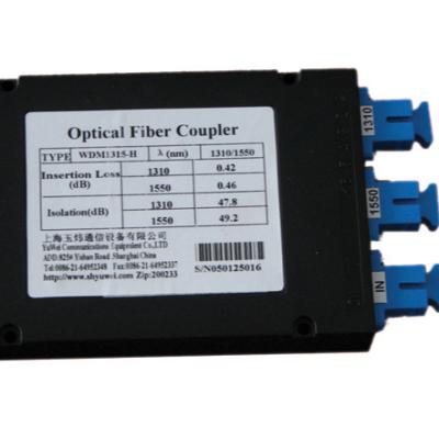 China OEM 1310nm 1490nm 1550nm FTTH FTTB FTTC WDM FWDM CWDM CCWDM Fiber Optic Coupler Splitter Optical Fiber Wavelength Division Multiplexing for sale