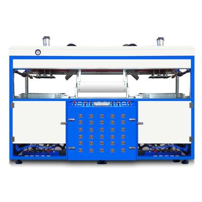 China Plastic Vacuum Thermoforming Machine SZ-hx-2234double station vacuum forming machine for blister container packing for sale