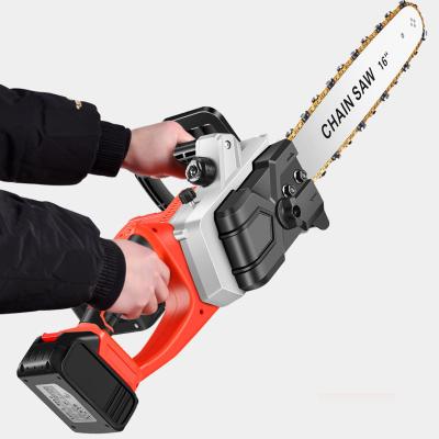 China Anti-skid Most Big Power Chainsaw Selling Wood Cutting Popular Chainsaw Lithium Battery Cordless Wood Cutter Saw High Quality Chain for sale